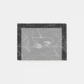 Libra Constellation Hevelius 1690 Map on Black Post-it® Notes (Voorkant)