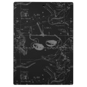 Libra Constellation Hevelius circa 1690 Klembord (Achterkant)