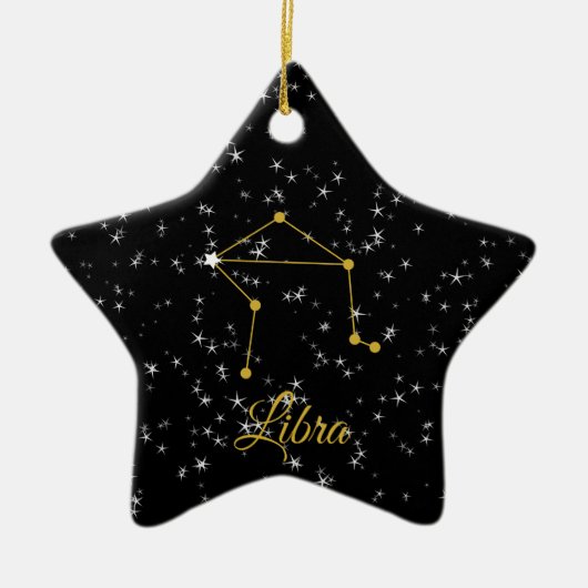 Libra Constellation Keramisch Ornament (Voorkant)