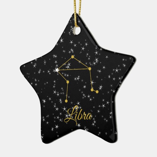 Libra Constellation Keramisch Ornament (Links)