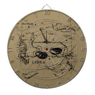 Libra Constellation Map Hevelius 1690 Decor Dartbord