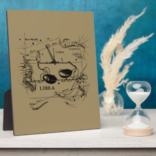 Libra Constellation Map Hevelius 1690 Decor Fotoplaat
