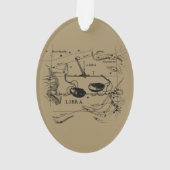 Libra Constellation Map Hevelius circa 1690 Ornament (achterkant)