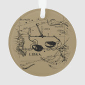 Libra Constellation Map Hevelius circa 1690 Ornament (achterkant)
