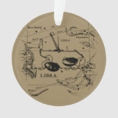 Libra Constellation Map Hevelius circa 1690 Ornament (voorkant)