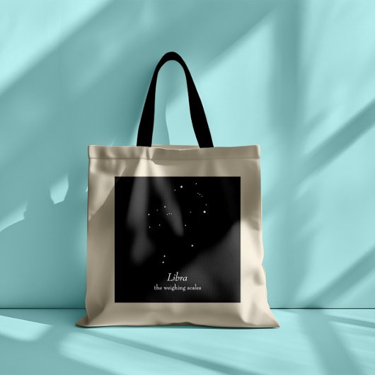 Libra Constellation Tote Bag