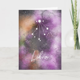 Libra Constellation Zodiac Paars Galaxy Kaart