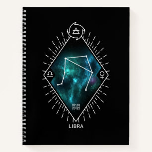 Libra Constellation & Zodiac Symbol Notitieboek