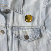 Libra Dierenriem Embleem | Minimaal Hemels Symbool Ronde Button 3,2 Cm (In situ)