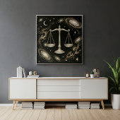 Libra Dierenriem Hemel Astrologie Poster