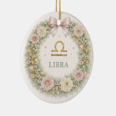 Libra Dierenriem Kerst Ornament – Blozende Bloemen (Rechts)