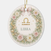 Libra Dierenriem Kerst Ornament – Blozende Bloemen (Links)