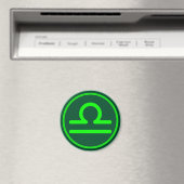 Libra Dierenriem Symbool Groen Contrast Magneet (Insitu (Vaatwasser))