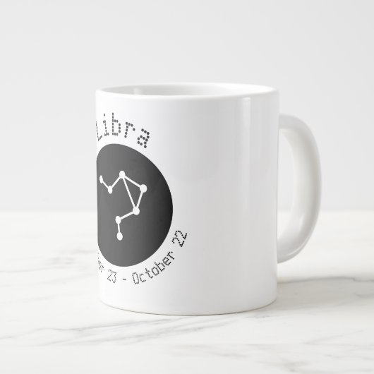 Libra Dot Line Jumbo Mok (Voorkant rechts)