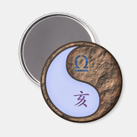 Libra & Earth Boar Magneet (Voorkant / Achterkant)