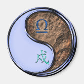 Libra & Earth Dog Magneet (Voorkant)