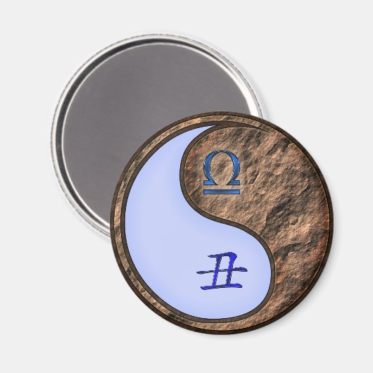 Libra & Earth Ox Magneet (Voorkant / Achterkant)