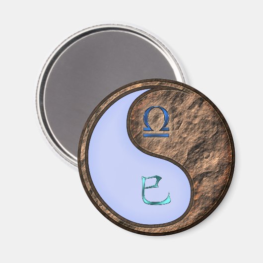 Libra & Earth Snake Magneet (Voorkant / Achterkant)
