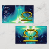 LIBRA, Emerald heldere, lichtgele zwarte groen Visitekaartje (Voorkant / Achterkant)