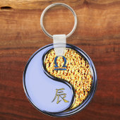 Libra en Fire Dragon Sleutelhanger (Achterkant)