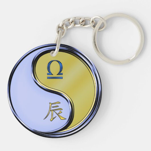 Libra en Metal Dragon Sleutelhanger (Achterkant)