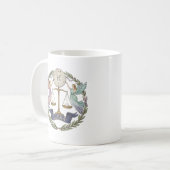 Libra Engelachtige Libra Koffiekop Koffiemok (Voorkant links)