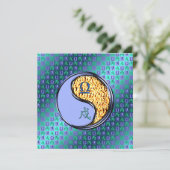 Libra & Fire Dog Kaart (Staand voorkant)