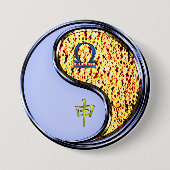 Libra & Fire Monkey Ronde Button 7,6 Cm (Voorkant)