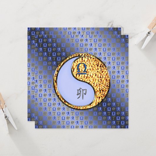 Libra & Fire Rabbit Kaart (Voorkant / Achterkant in situ)