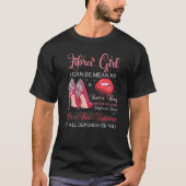 Libra Girl Birthday High Heels Driving Lips Zodia T-shirt (Voorkant)