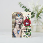 Libra Girl Briefkaart (Staand voorkant)