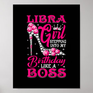 Libra Girl steekt in m'n Birthday high heels di Poster
