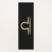 LIBRA Gold September Oktober Birthday Astrology Yogamat (Voorkant)