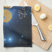 Libra golden sign theedoek (Quarter Fold)