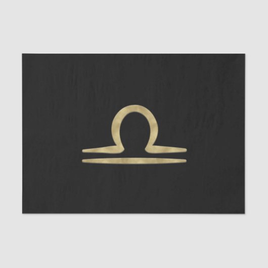 LIBRA Goud September Oktober Geboorte Astrologie Tissuepapier (Voorkant)