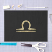 LIBRA Goud September Oktober Verjaardag Astrologie Tissuepapier (Craft)