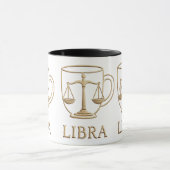 Libra Gouden Zodiacemok Mok (Midden)