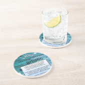 LIBRA GREETING ZANDSTEEN ONDERZETTER (Zijkant)