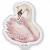 Libra Hemel Zodiac Sticker - Bloemenschal Roze (Voorkant)