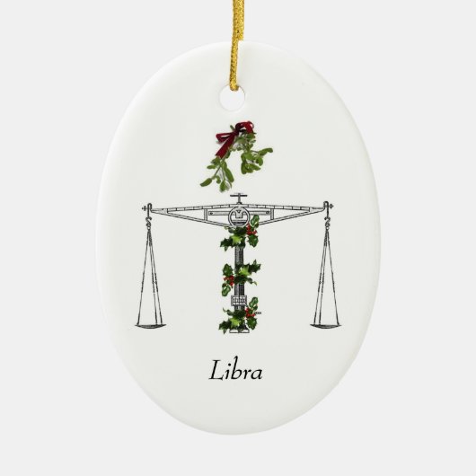 Libra Holiday Ornament (Voorkant)