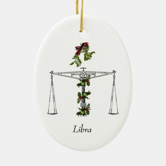 Libra Holiday Ornament (Achterkant)