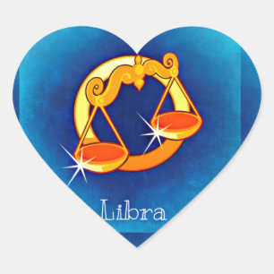 libra horoscoop hart sticker