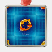 libra horoscoop metalen ornament (Voorkant)