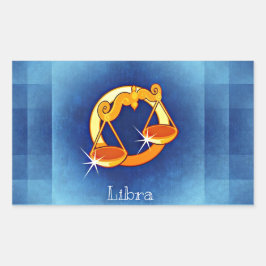 libra horoscoop rechthoekige sticker