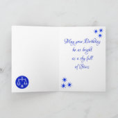 Libra Horoscope Birthday Kaart (Binnen)