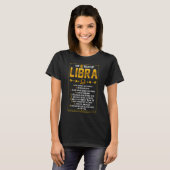 Libra Horoscope Zodiac Facts Traits Rules Astrolog T-shirt (Voorkant volledig)