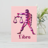 Libra Invitation Kaart (Staand voorkant)