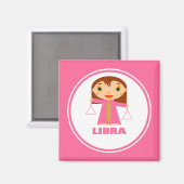 Libra is mijn Zodiac-teken Magneet (Voorkant / Achterkant)