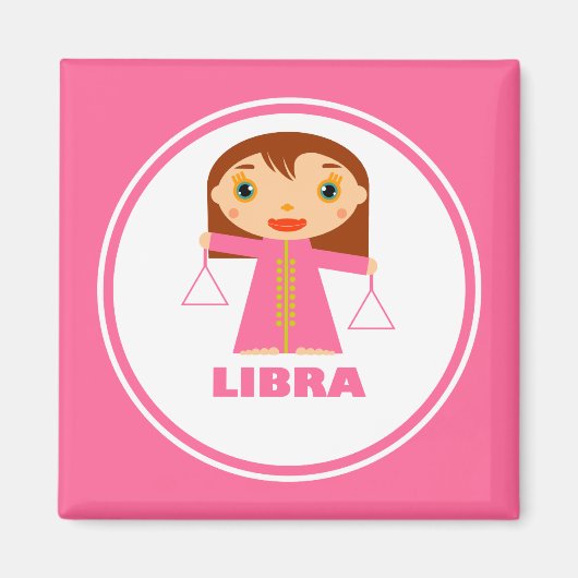 Libra is mijn Zodiac-teken Magneet (Voorkant)