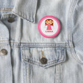 Libra is mijn Zodiac-teken Ronde Button 5,7 Cm (In situ)